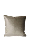 Paoletti Luxe Velvet 55x55cm Feather Cushion, Mink