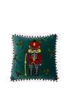 Paoletti Nutcracker 40x40cm Filled Cushion, Green