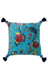 Paoletti Tree of Life Cushion, Turquoise Mix