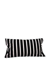 Paoletti Zanzibar Stripe Long Cushion, Black White