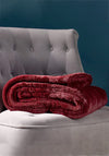 Riva Paoletti Contemporary Empress Large Faux Fur Throw, Ruby