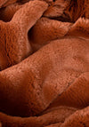 Riva Paoletti Contemporary Empress Large Faux Fur Throw, Rust