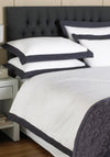 Paoletti Harvard Single Pillowcase, Navy & White