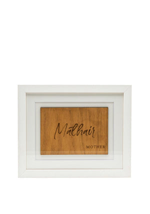 Paper Tree Mother Framed Ornament, White