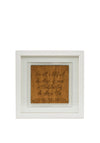 Paper Tree Your Feet Will Feet Take You Where Your Heart Belongs Framed Ornament, White