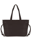 Zen Collection Faux Leather Tote Bag, Black