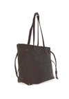 Zen Collection Faux Leather Tote Bag, Black