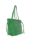 Zen Collection Faux Leather Tote Bag, Dark Green