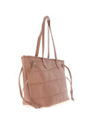 Zen Collection Faux Leather Tote Bag, Blush