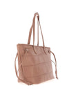 Zen Collection Faux Leather Tote Bag, Blush