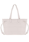 Zen Collection Faux Leather Tote Bag, White