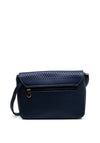 Zen Collection Buckle Tassel Shoulder Bag, Navy