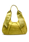Zen Collection Hobo Style Faux Croc Shoulder Bag, Green