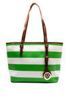 Zen Collection Stripe Tote Bag, Green