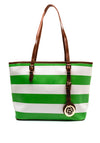 Zen Collection Stripe Tote Bag, Green