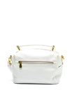 Zen Collection Faux Leather Cross Body Bag, White