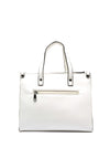 Zen Collection Flower Satchel Bag, White