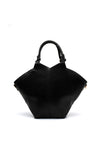 Zen Collection Faux Leather Large Grab Bag, Black