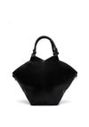 Zen Collection Faux Leather Large Grab Bag, Black