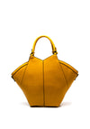 Zen Collection Faux Leather Large Grab Bag, Mustard