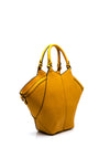 Zen Collection Faux Leather Large Grab Bag, Mustard