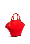 Zen Collection Faux Leather Large Grab Bag, Red