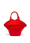 Zen Collection Faux Leather Large Grab Bag, Red