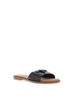 Zen Collection Faux Croc Slider, Black