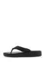 Zen Collection Faux Leather Flip Flop, Black