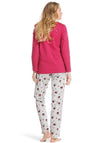 Pastunette Stiped Floral Pyjama Set, Pink