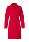 Pastunette Micro-Waffle Cotton Dressing Gown, Red