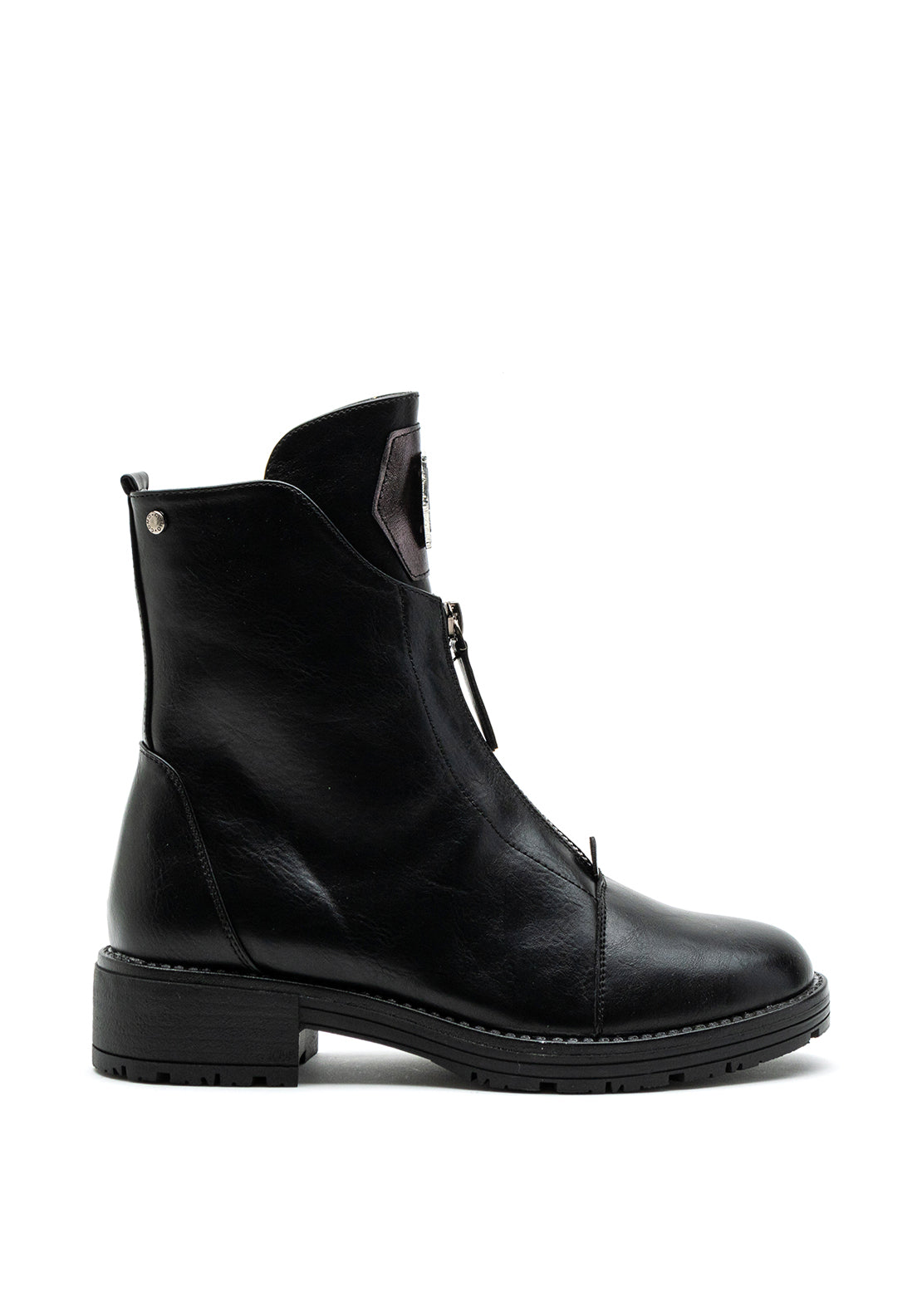 Patrizio Como Eboli Biker Ankle Boot, Black