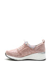 Patrizio Como Lombardy Metallic Shimmer Wedged Trainer, Pink