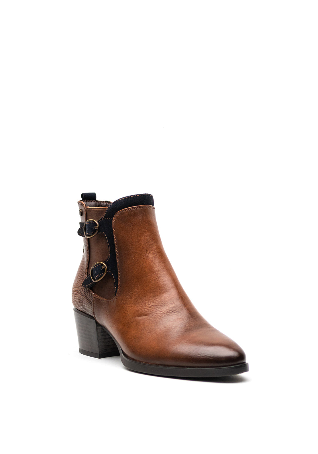 Patrizio Como Messina Chucky Heel Ankle Boots, Brown