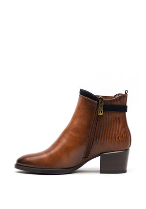 Patrizio Como Messina Chucky Heel Ankle Boots, Brown