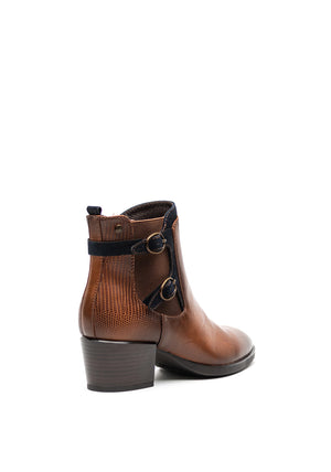 Patrizio Como Messina Chucky Heel Ankle Boots, Brown