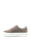 Patrizio Como Padua Faux Suede Zip Trainers, Grey