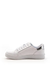 Patrizio Como Tellaro Glitter Rubber Sole Trainer, White