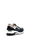 Patrizio Como Terni Zip Wedge Trainers, Navy