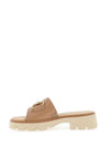 Paul Green Leather Chain Mules, Desert