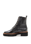 Paul Green Lace Up Leather Boots, Black