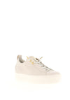 Paul Green Leather Elastic Lace Platform Trainers, Neutral