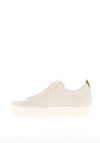 Paul Green Leather Elastic Lace Platform Trainers, Neutral