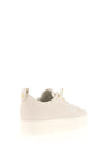 Paul Green Leather Elastic Lace Platform Trainers, Neutral