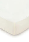 Peacock Blue Hotel 220 TC Fitted Sheet, Ivory