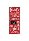Premier Vintage “Countdown to Christmas” Wooden Sign, 80cm