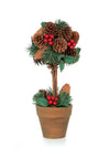 Premier Christmas Pine Cone Topiary, 40cm