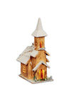 Premier Christmas Light Up Wooden Church, 42cm