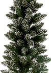 Premier Christmas Green Flocked Pencil Pine Christmas Tree, 7.5ft