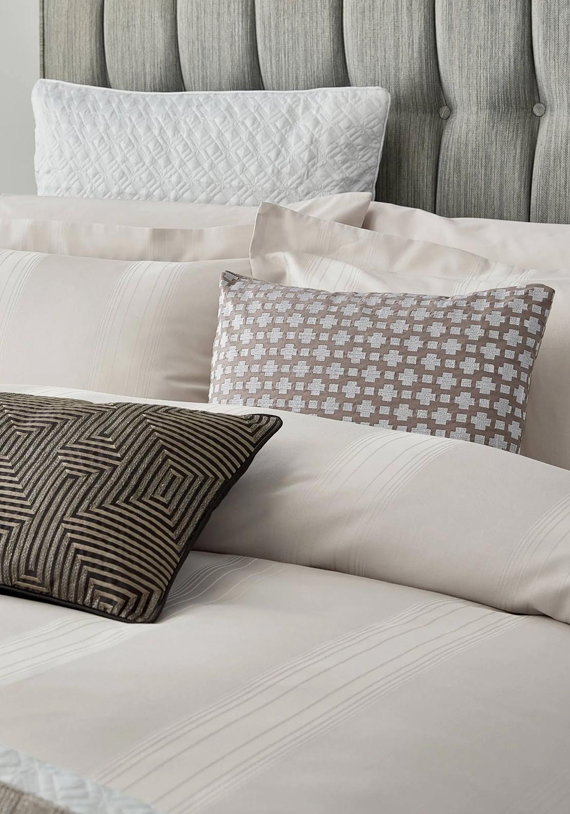 Peacock Blue Hotel Capella 200 TC Duvet Set, Cashmere